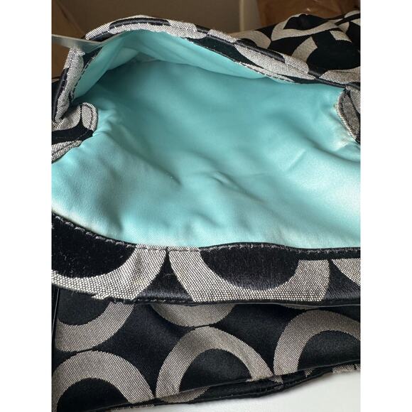 Coach Black and Gray Kristin Art Op Signature Hobo Shoulder Bag - Picture 5 of 8